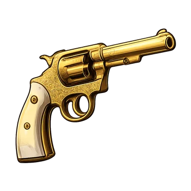 The Alderman's gold revolver