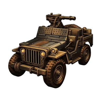 Armored beach jeep