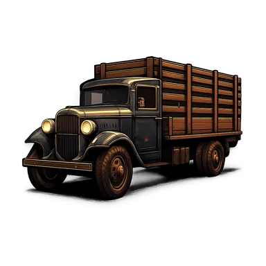 Stockyard cattle truck