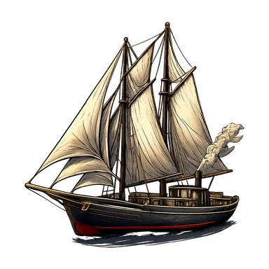 Fast coastal schooner