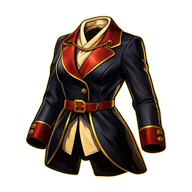 The Baroness's silk riding coat